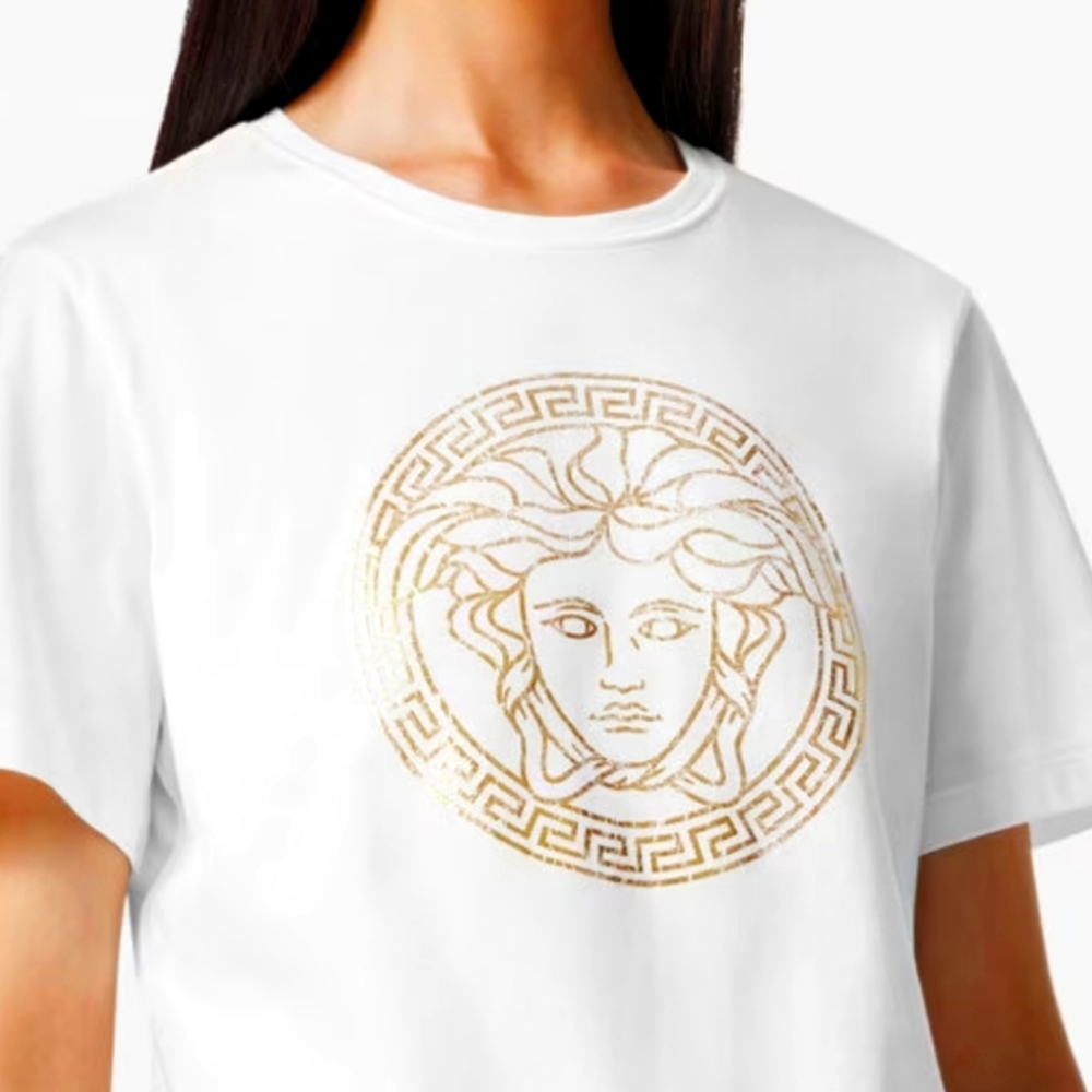 Versace Medusa Coin Cotton Women's Tshirt